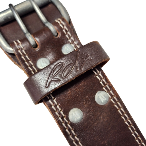 RDX 4" Leather Weightlifting Belt XL – V-Tanned Hand Made Powerlifting Belt - Picture 4 of 14